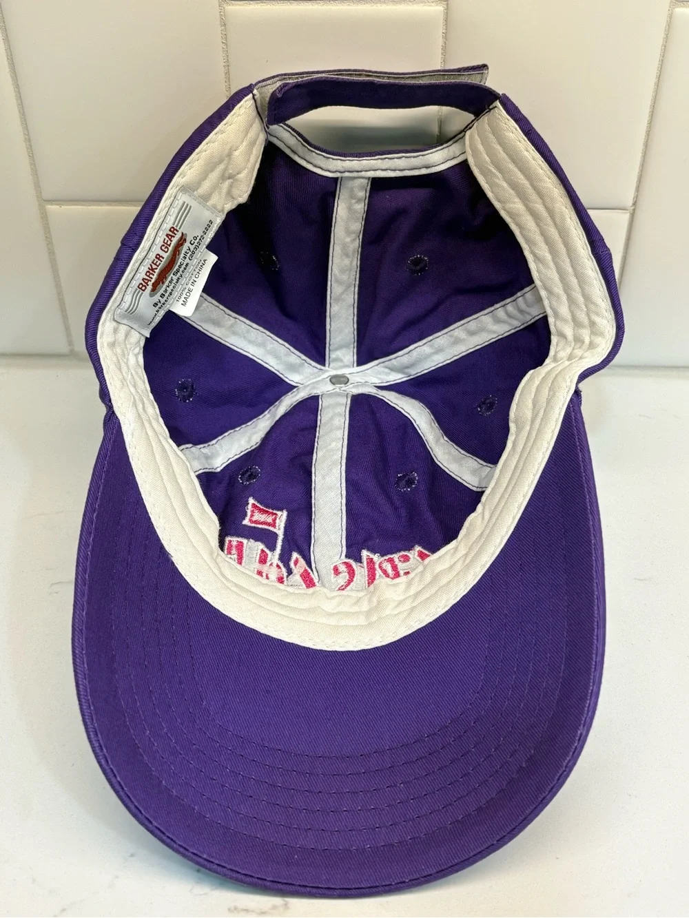 Girls Golf Hat Cap LPGA USGA Purple Adjustable Strapback Barker Gear Cotton